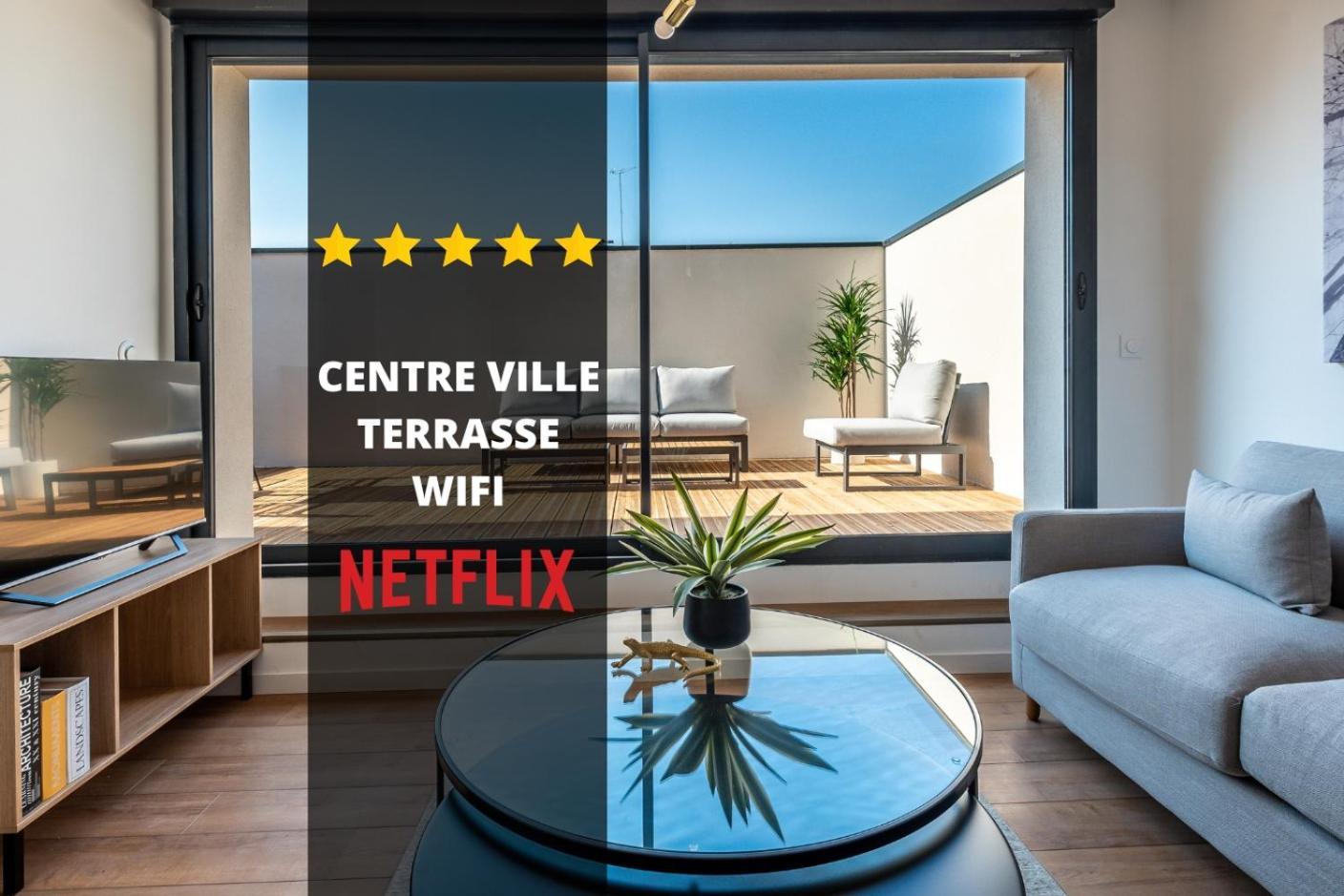 Downtown Rooftop - Centre Ville - Wifi - Terrasse - Netflix Амьен Экстерьер фото